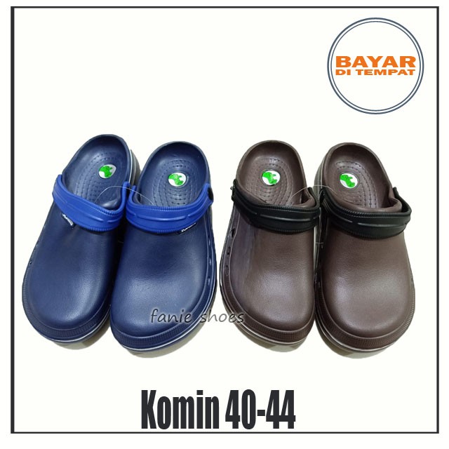 Komin Sandal Selop Bakpao Putih 40-44 Laki / Sandal Selop Karet Waterproof Murah / Sandal Ringan