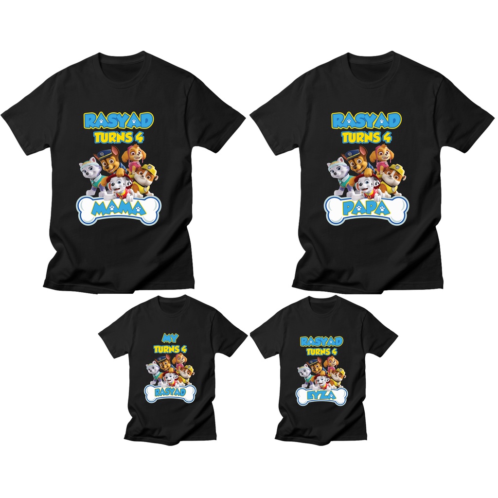 Baju Custom Borongan | FAMILY BIRTHDAY | SABLON DTG - DTF - POLYFLEX
