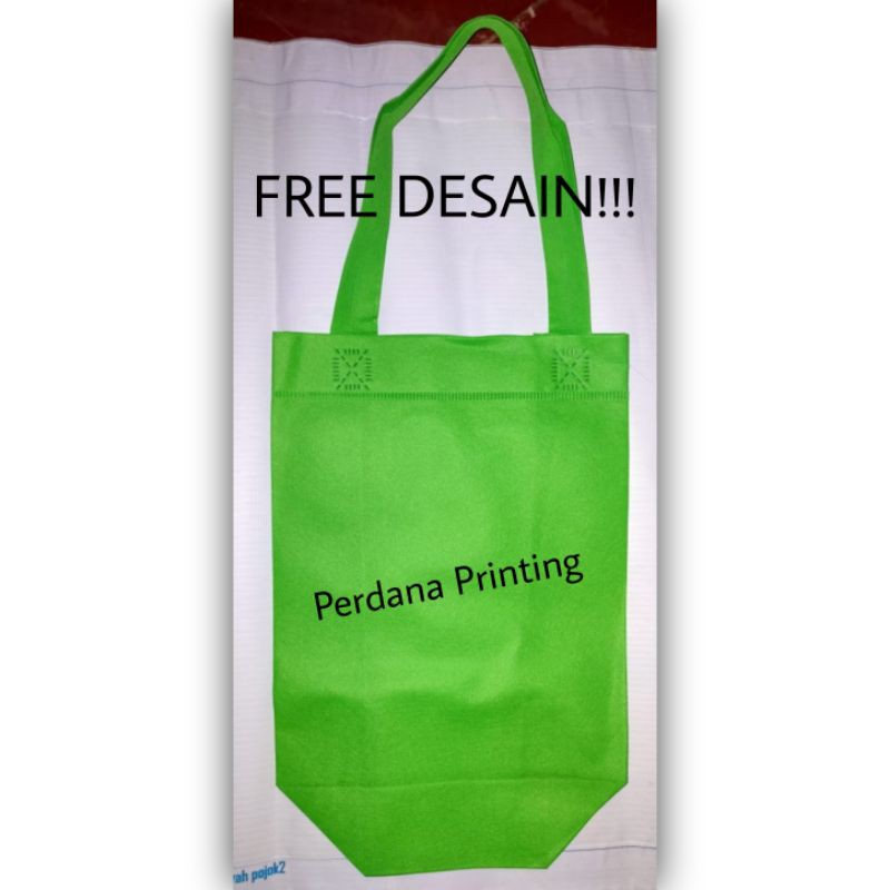 

TAS SPUNBOND/GOODIE BAG UK. 20X26X8 + SABLON ( FREE DESAIN!!! )