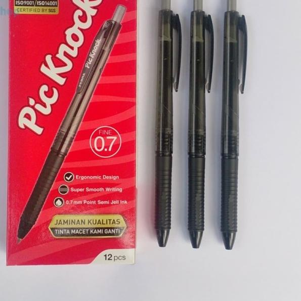 

➮ Pulpen Zebra Pic Knock 0.7mm ( per Lusin ) ☇