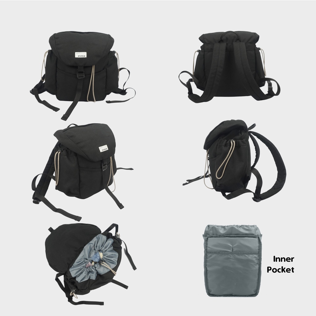 Evroa Nancy Backpack - Black