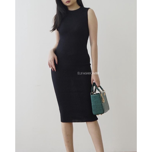 Elfashion • Midi Dress Knit | Bodycon Serrly