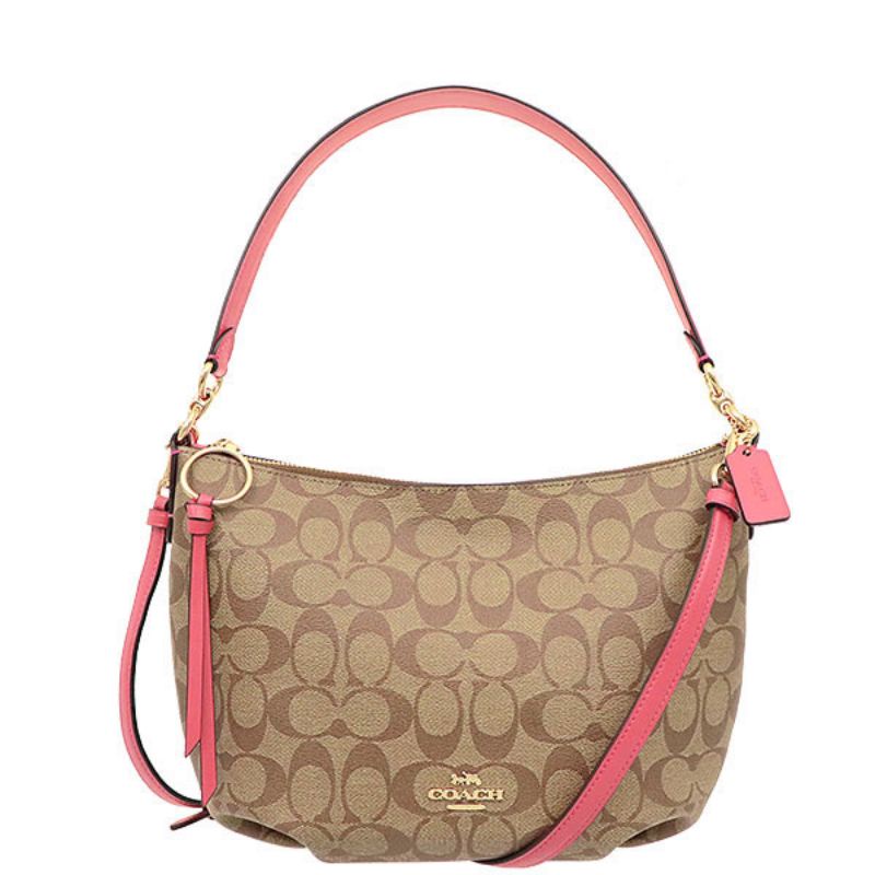 Coach Signature Skylar Hobo Brown Black (90838)