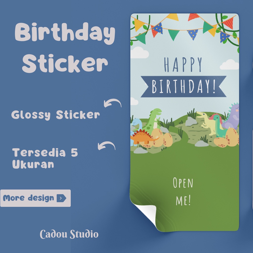 

(Sticker) Sticker Seal / sticker segel Toples Parcel hampers / Seal Jar glossy Ulang Tahun Birthday Anak Anniversary [BD03]