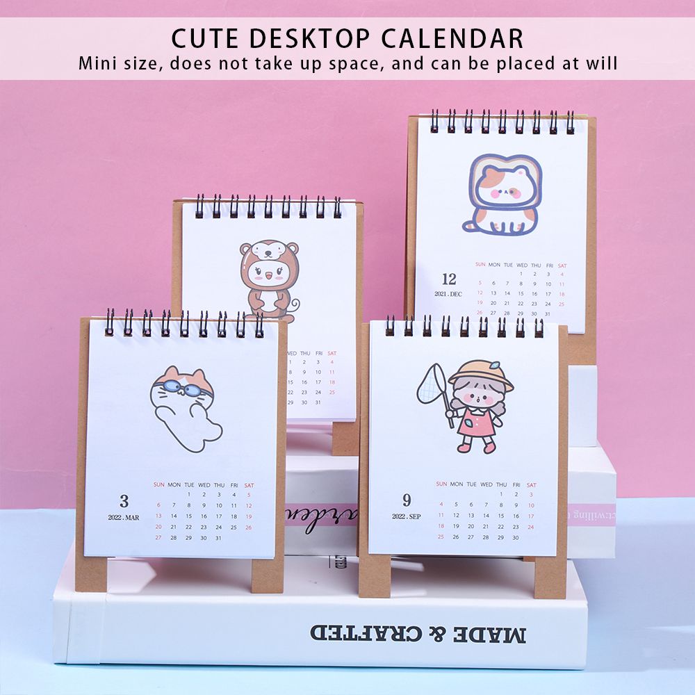 Kalender Meja Jadwal Mingguan / Tahunan Ukuran Mini