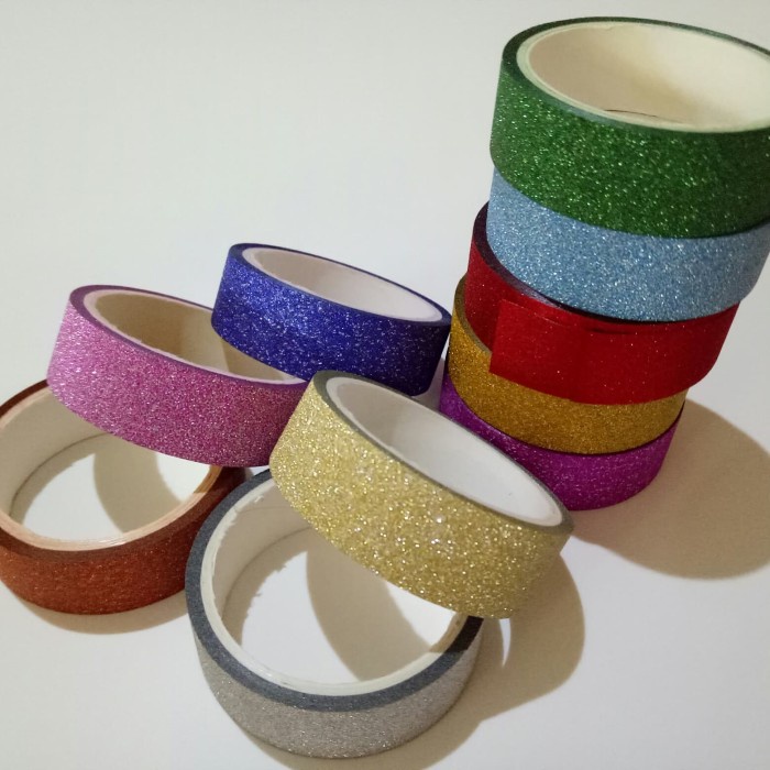 

Sale!!! Washi Glitter Set 10 Clr Mix Trendi