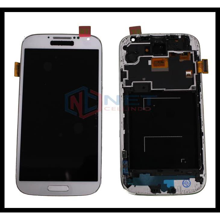 Lcd Touchscreen Samsung Galaxy S4 / I9500 Plus Frame - Putih