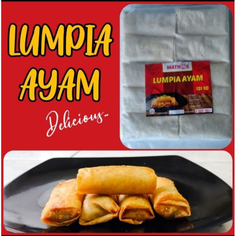 

Lumpia Ayam Mathos isi 10