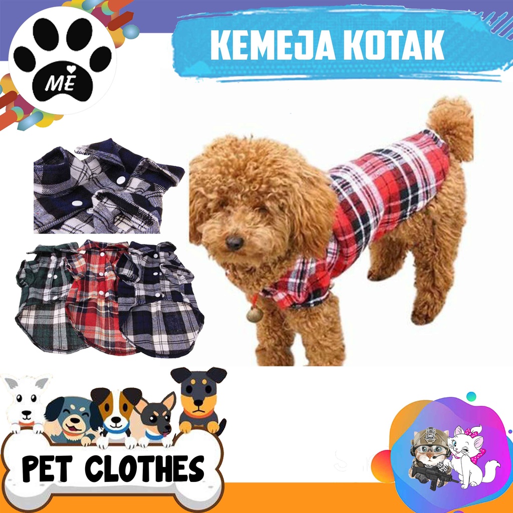 Pet Clothes &quot;KEMEJA CLASSIC&quot; Baju Kucing Anjing