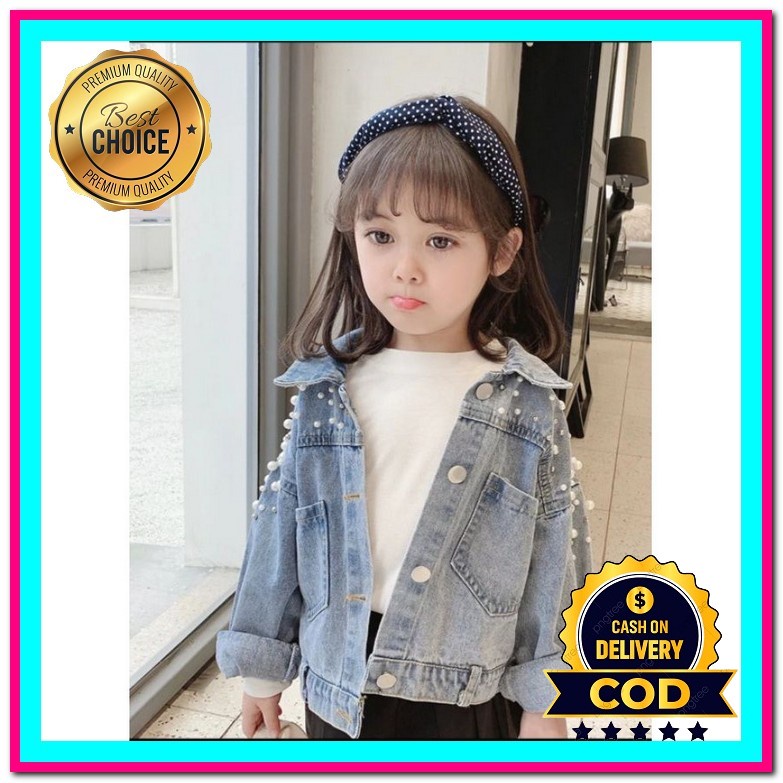 Jaket Jisn Anak Cewek Kekinian Jacket Jins Anak Perempuan Korean Style Jacket Anak Perempuan Terbaru