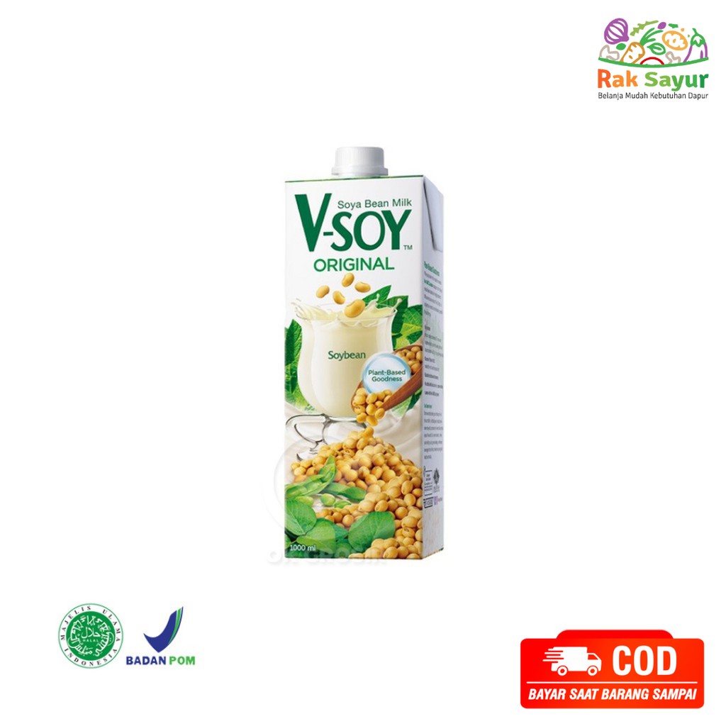 

Vsoy Susu Kedele Original Soymilk 1 Liter Rak Sayur Padang