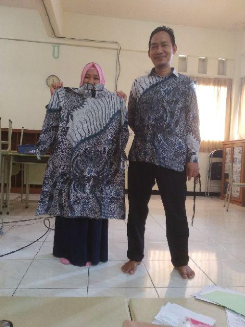 M-l-xl-xxl Batik Tunik Wanita Asj Sa Hrb026 Kenongo Pekalongan Sogan Tulis