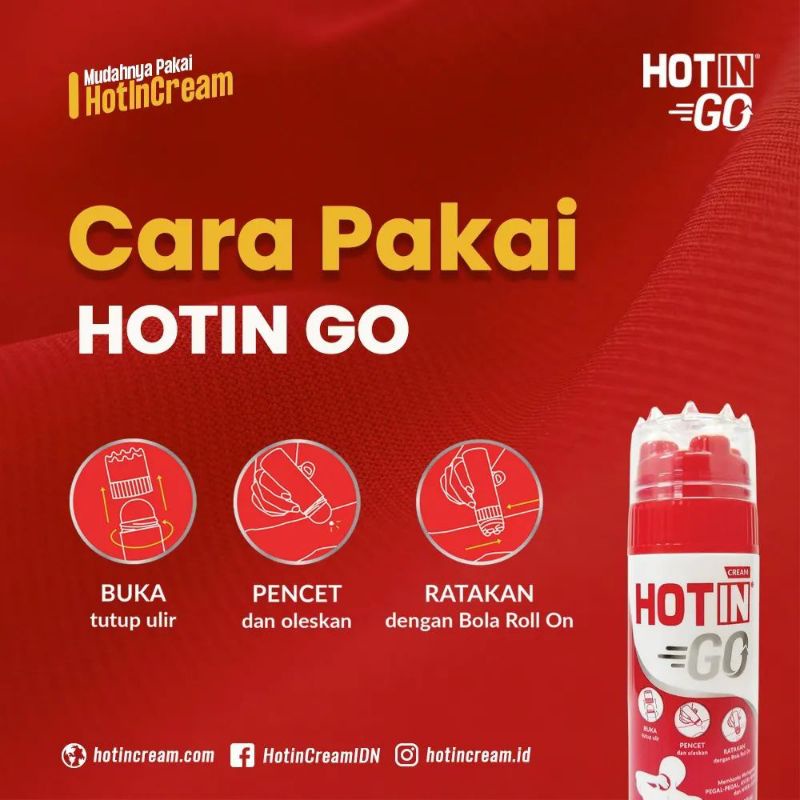 Hotin Go 100 gr  || Hotin Go Roll On 4 in 1 || mangatasi nyeri sendi dan keram