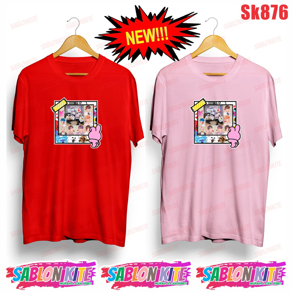 MURAH!!! KAOS KPOP FRAME CHOOKY RJ MANG TATA SHOOKY  SK876 UNISEX ADA 6 WARNA COMBED 30S