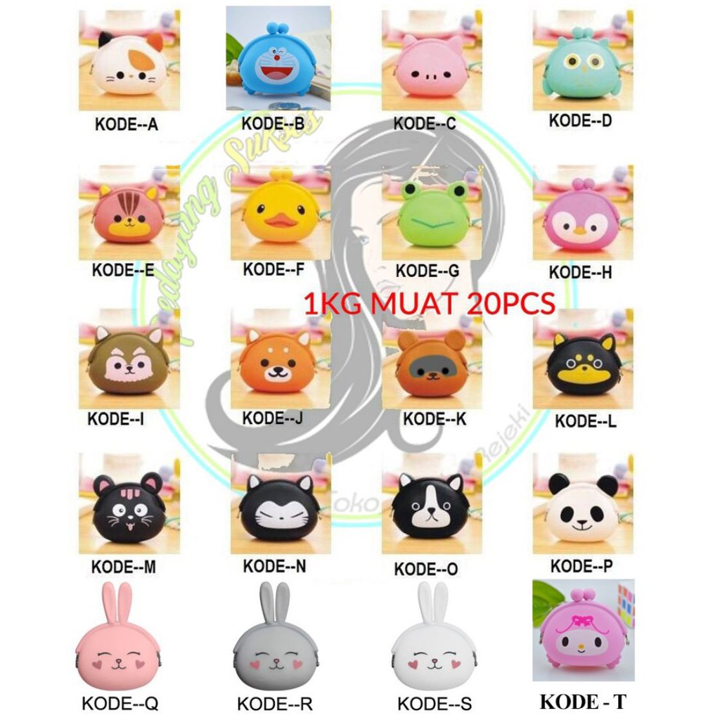 DOMPET KOIN KARAKTER SILIKON / DOMPET KOIN KARTUN / DOMPET KOIN JELLY / COIN