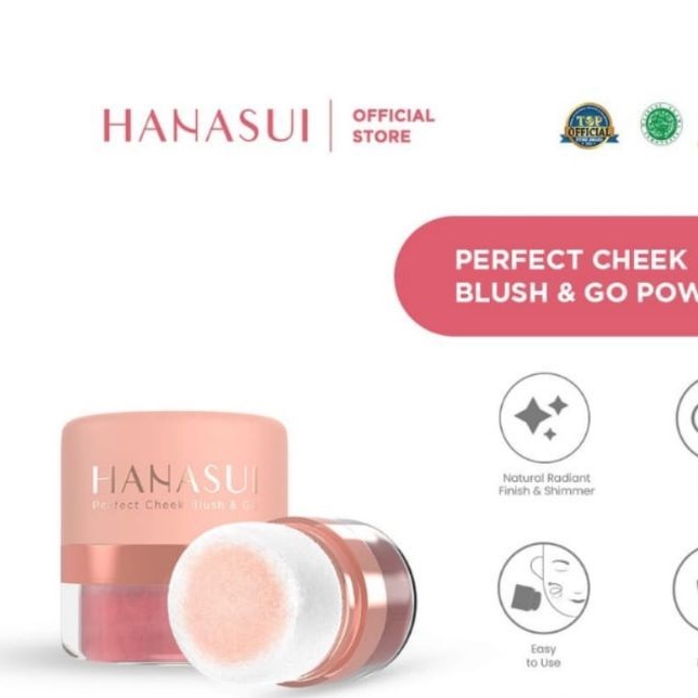 Hanasui Perfect Cheek Blush &amp; Go Powder - Blush On