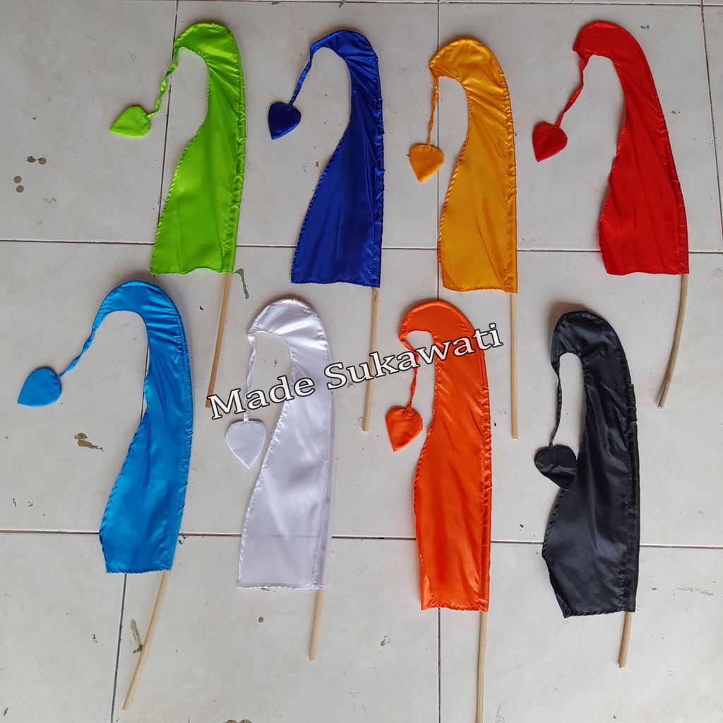 Umbul umbul bali warna warni 50cm dekorasi payung bali