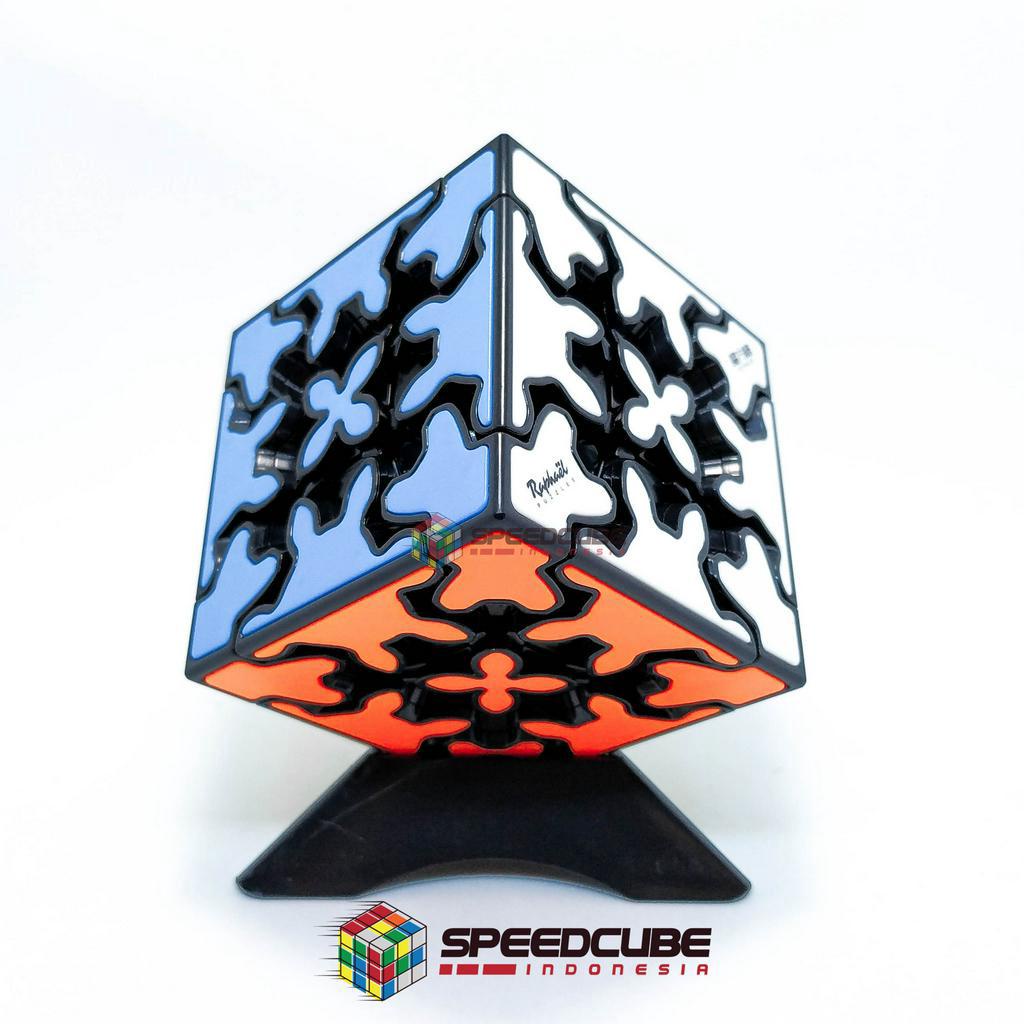 Rubik Gear Cube 3x3 - Rubik Unik Sulit Bentuk Gir - Qiyi Gear Cube 3x3