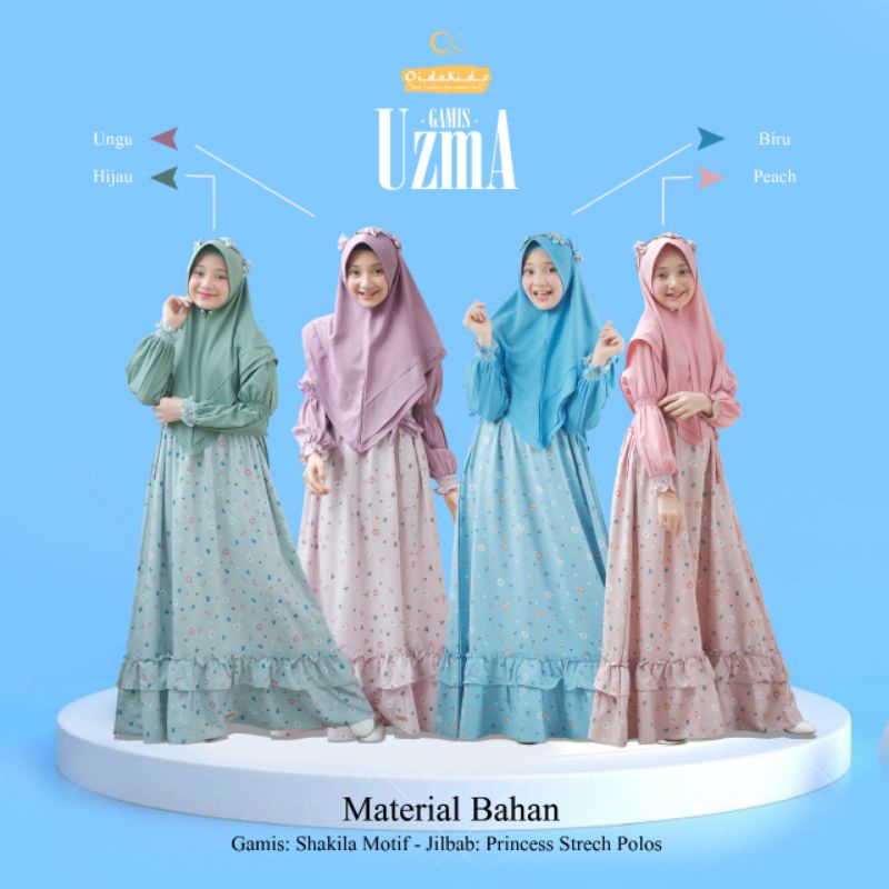 Gamis Anak Set Uzma [Ready]