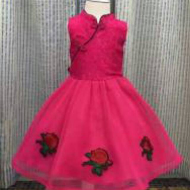 Gaun anak2 pink fanta