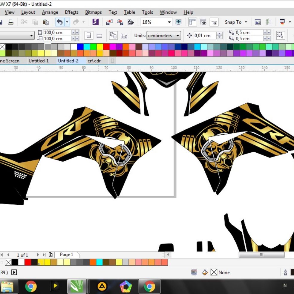 decal crf 150 gold