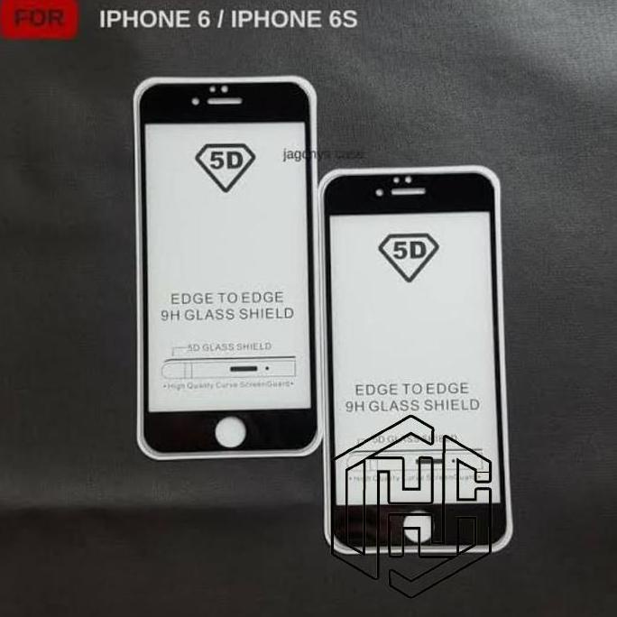 TG TEMPERED GLASS FULL 9D IPHONE 6 6S 6 PLUS