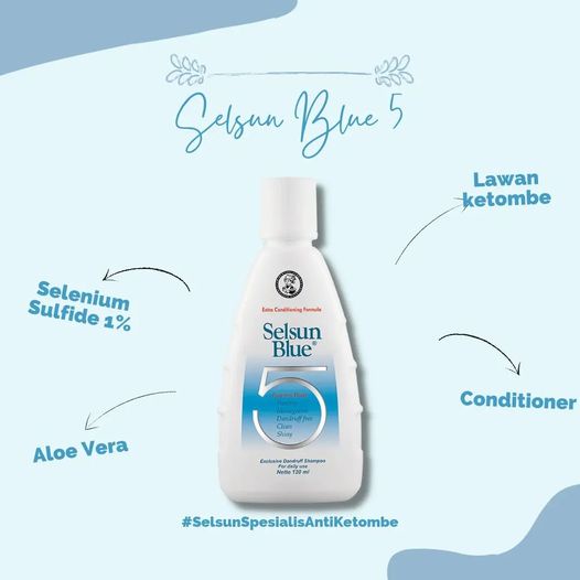 SELSUN Blue Five / 5 Shampoo Anti Ketombe 50ml | 120ml | 200ml