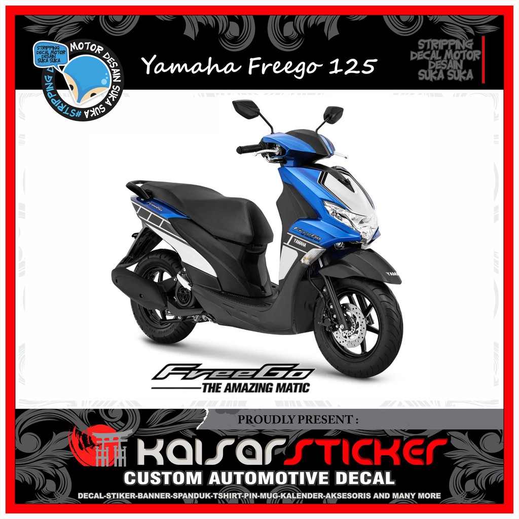 Paling Keren Stiker Yamaha Freego Biru