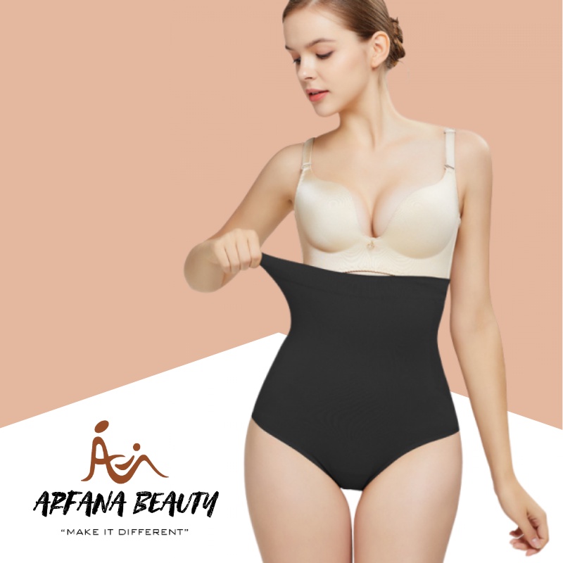 Korset pelangsing Celana Dalam Wanita Highwaist Korset Perut Buncit Underwear Pembakar Lemak Slimming Corset Pengangkat Bokong Calorie Off Pant Elastis Import Murah Terbaru