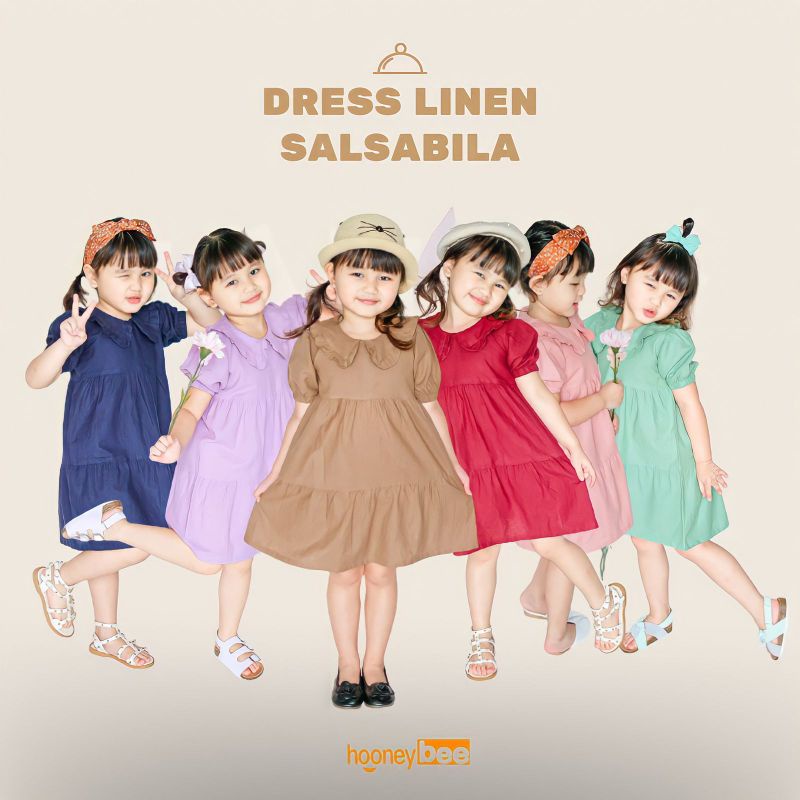 restock!!! Dress girls linen 1-5 th