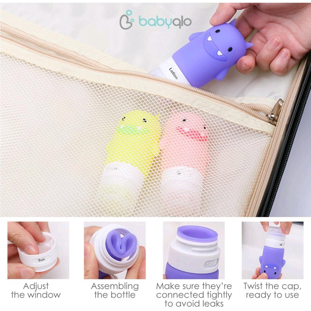 BABYQLO TRAVEL DOT MONSTER + PILL CASE AND POUCH BQ TBM9004