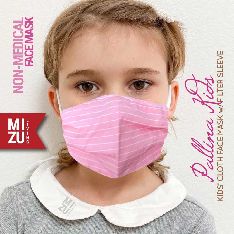 [SALE] MIZU PALLINA KIDS Cloth Face Mask Masker Anak Kain Corak 3 Ply Sarung Filter NON-MEDIS