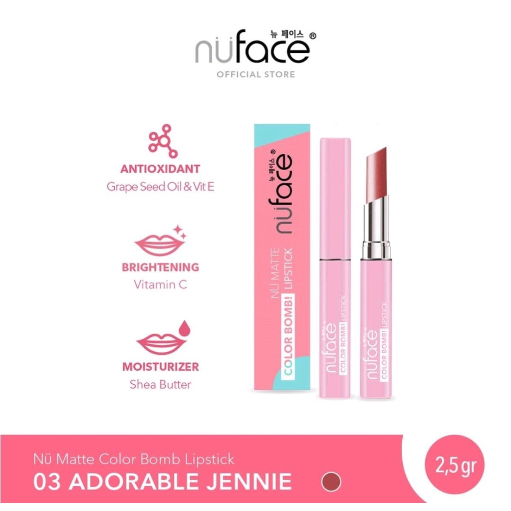 𝐑𝐀𝐃𝐘𝐒𝐀 - NuFace Color Bomb Nu Matte Lipstick