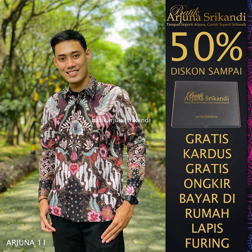 Kemaja Batik Pria Lengan Panjang Baju Hem Atasan Pria Batik Pria Lengan Panjang Baju Batik Pria Leng