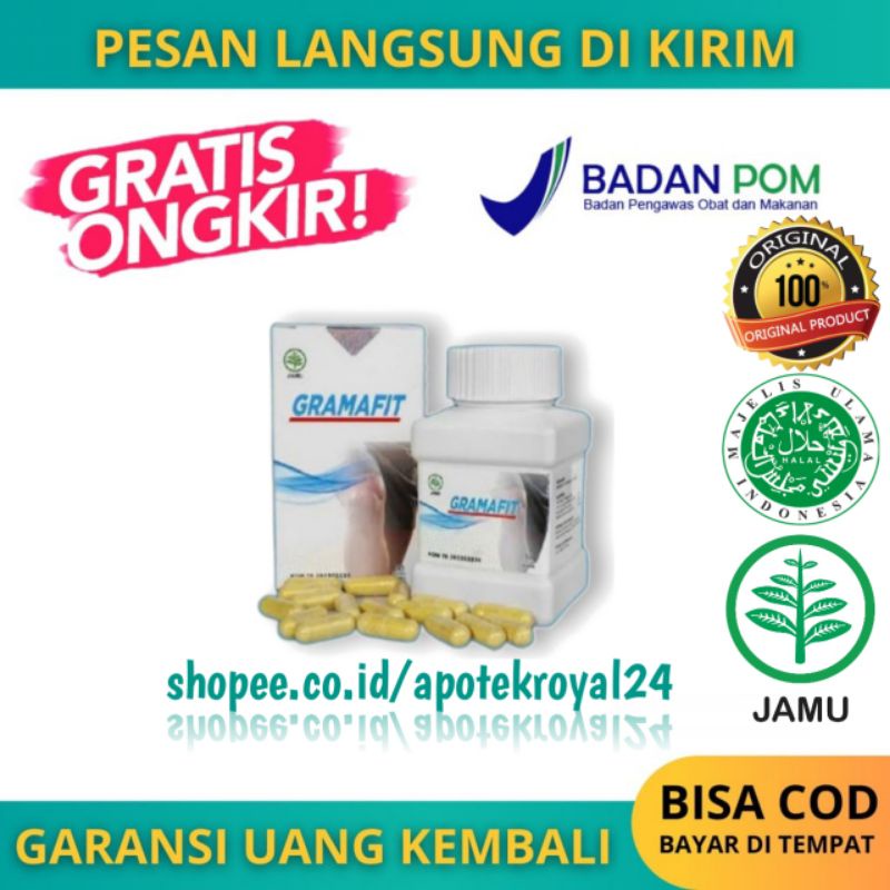 

Gramafit 100% ASLI Obat Nyeri Sendi,Asam Urat,Nyeri Lutut,Osteoporosis,Rematik