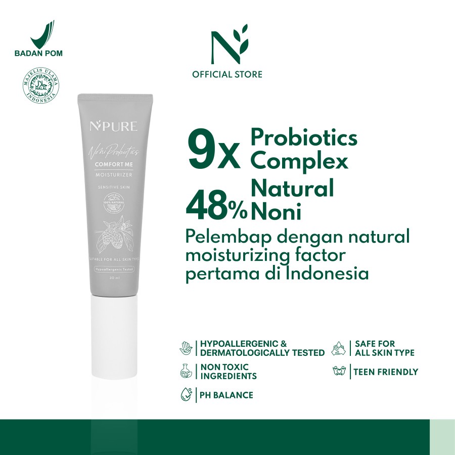 BISA COD - N PURE Paket Lengkap NONI PROBIOTICS SERIES (SENSITIVE SERIES) / Npure untuk wajah sensitif