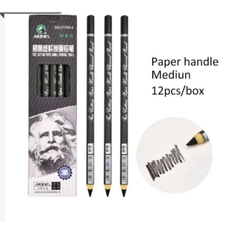 

Maries Free cutting paper Handle Charcoal Pencil C 7350-4