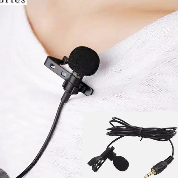 MIC CLIP ON + SPLITTER / MIC SMULE KABEL NYLON / PAKET YOUTUBER