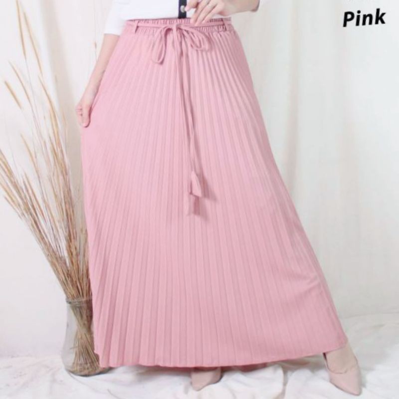 rok plisket  tali bahan  hyget premium Shopee Indonesia