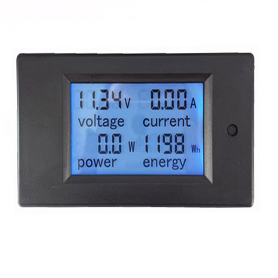 4IN1 Digital Volt Amp Watt Ampere Kwh Meter Voltmeter DC 20A Ammeter