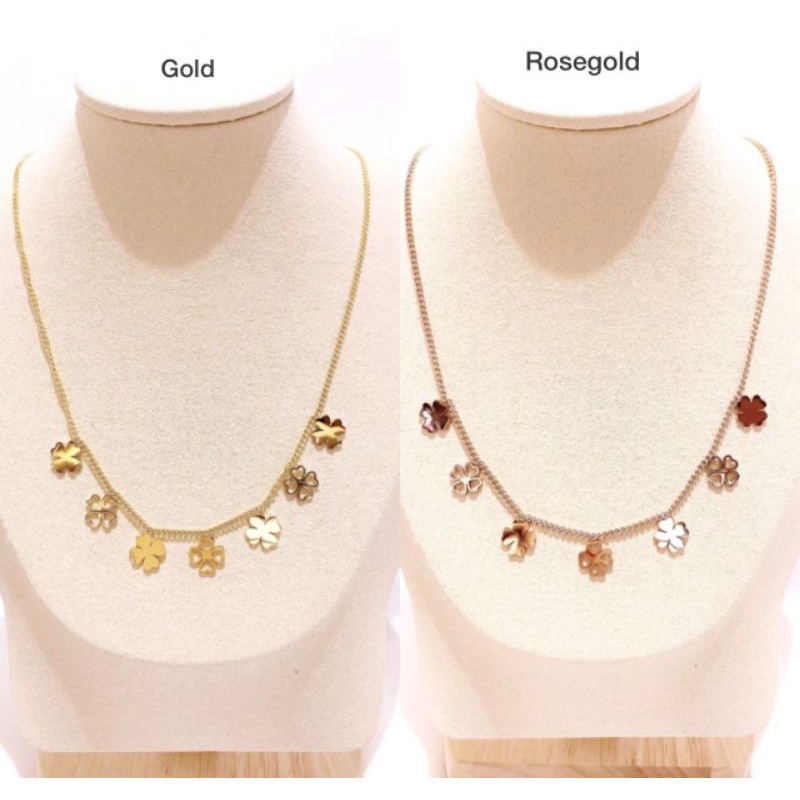 Kalung Titanium Asli Premium Quality Stainless Steel Ori 03838