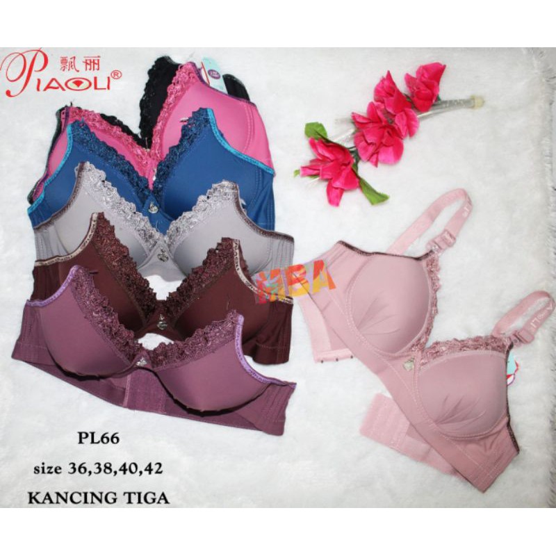 BH PIAOLI PL66 - BH PIAOLI PL56 - BH RENDA BRUKAT BUNGA - BH BUSA TANPA KAWAT - BH FASHION IMPORT