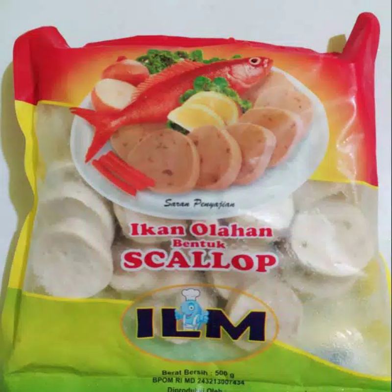 

SCALLOP ILM PREMIUM 500G / SCALLOP IKAN OLAHAN ILM