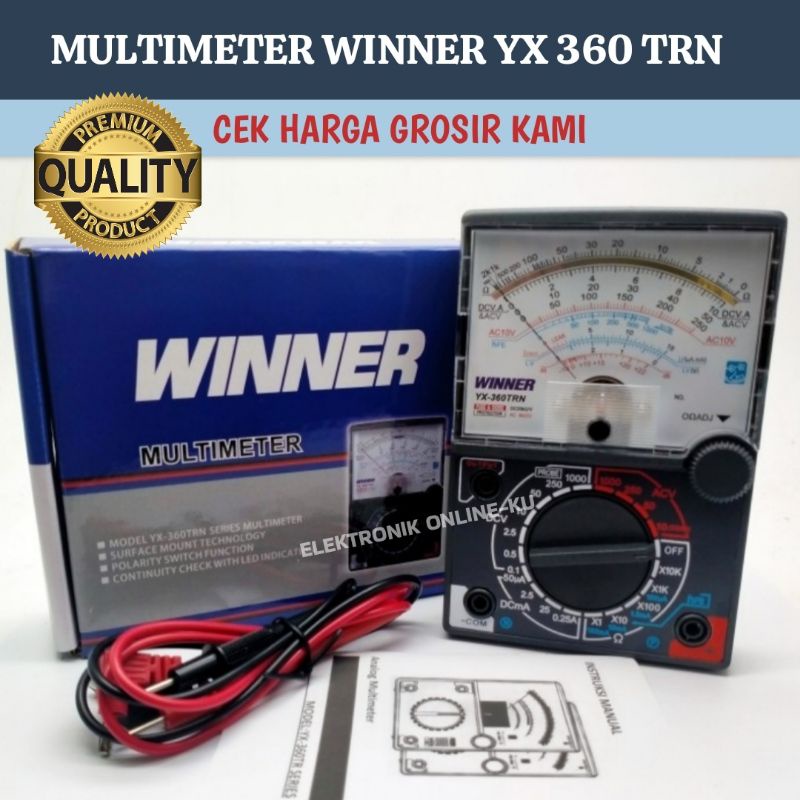 MULTIMETER AVOMETER TESTER WINNER YX360TRN