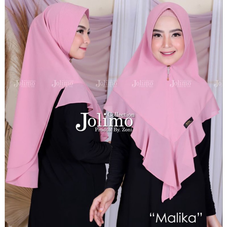Jilbab Ceruti Langsungan 2 Layer Yamini | Rempel Soft Pet | Hijab Instan Premium