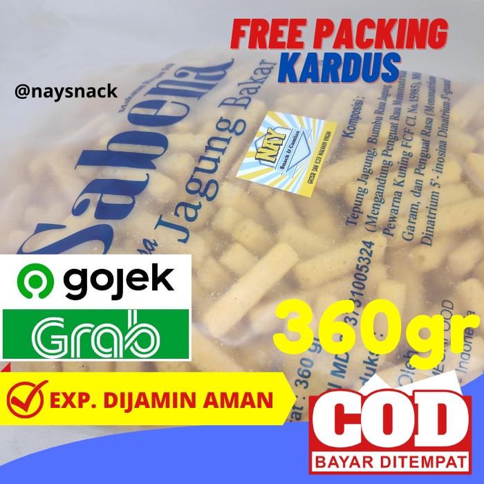 

Snack Kiloan Sabena Stick Jagung Bakar Isi Bersih 360 Gram
