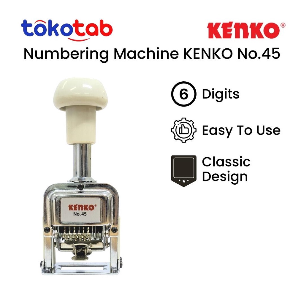 

Tokotab - KENKO Numbering Machine No. 45 (6 Digits)