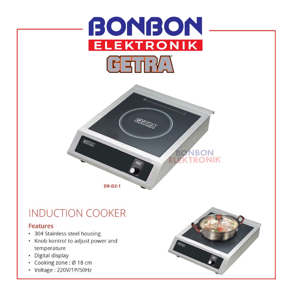 GETRA Kompor Induksi Komersial DR-D2-1 / Induction Cooker Elektrik