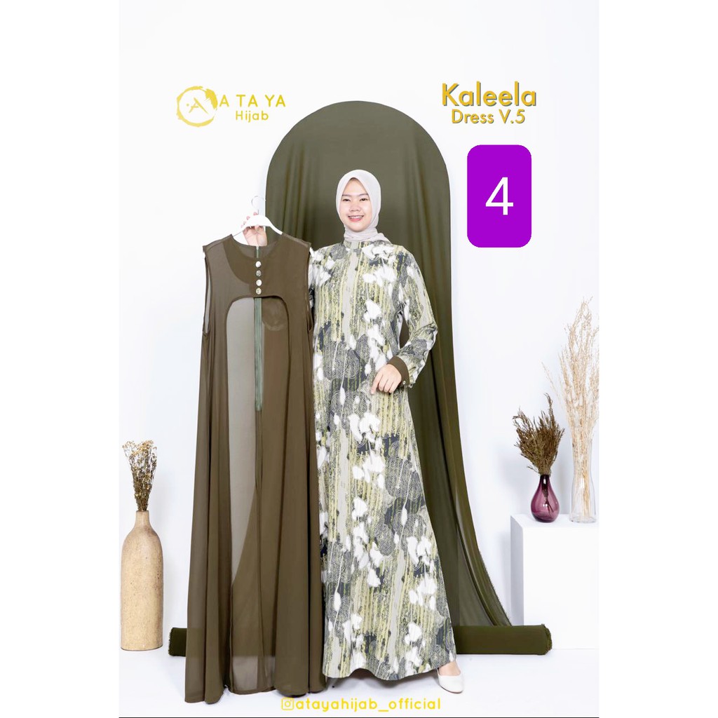 GAMIS dengan OUTER LEPASAN AB 413  Kaleela V  5 by ATAYA HIJAB OFFICIAL #51