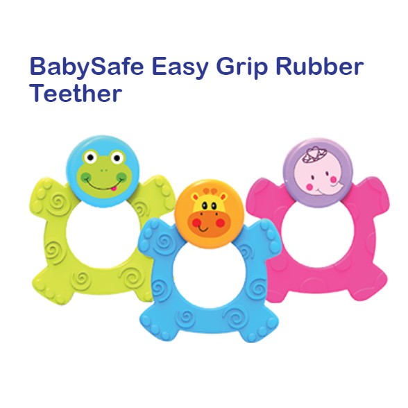 Baby Safe Easy Grip Teether Gigitan Bayi Ergonimis TT003